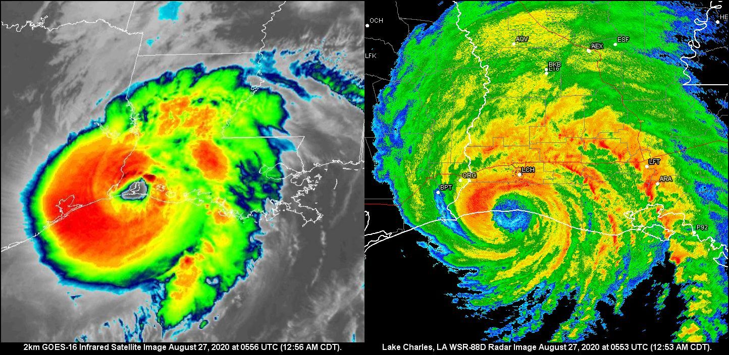 Hurricane Laura Landfall